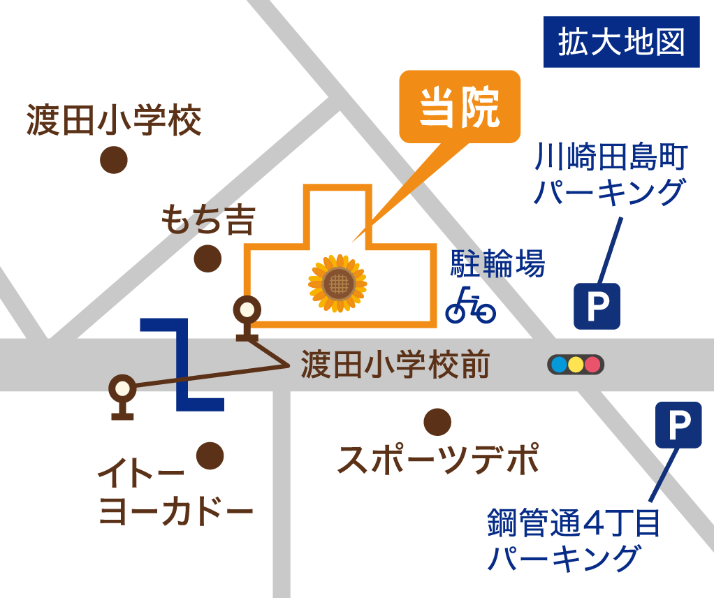 アクセス地図:拡大地図